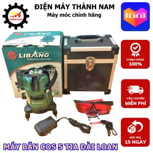 Máy Cân Mực Laser ( Máy Bắn Cốt ) LIBANG 5 Tia - Bóng Led Siêu Sáng - Sử Dụng Ngoài Trời Thoải Mái