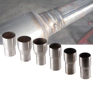 NOBLELYN 51/63/57/76mm Exhaust Reducer Connector Pipe Tube Stainless Steel Corrosion Resistant Car Exhaust Adapter  Wear Resistant Pipe Connection Joint Car Accessories