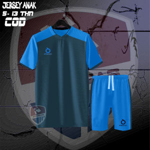 Jersey Olahraga Anak Laki-Laki/Perempuan Futsal Badminton Bola Volly Warna-Warni