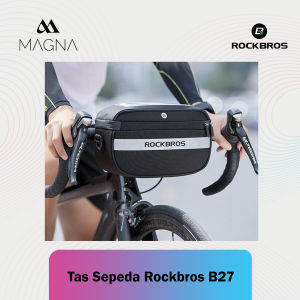 Tas Sepeda Bike Handlebar Bag Rockbros B27 Front Handle Bar Bike Gowes Hand Bag Waterproof Outdoor Multifungsi