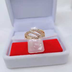 Cincin Xuping Wanita Aksesoris Fashion Awet Tahan Lama Anti Karat Cocok Untuk Harian G9-2F