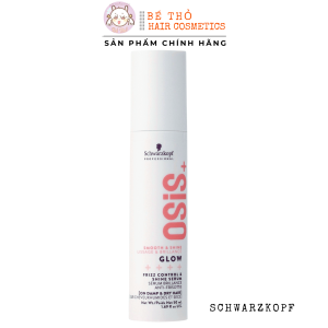 Kem Tạo Lọn Schwarzkopf Glow Anti-Frizz Shine Serum Giữ Nếp Nhẹ Bóng Mượt Và Phục Hồi Tóc Sơ Khô 50ml
