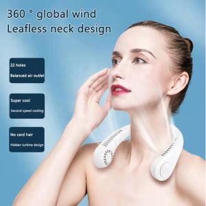 Mini Fan Neck Elektrik / Kipas Angin Gantung Leher Portable USB