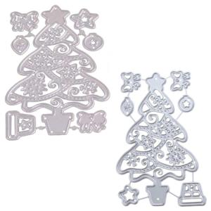 Metal Christmas Tree Cutting Dies Stencil DIY Scrapbooking Album Paper Template Mold Embossing Decoration