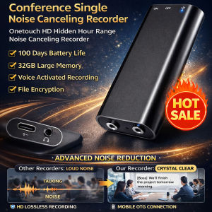 Hidden HD Voice Recorder Onetouch Noise Canceling Recorder
