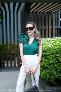 เสื้อแฟชั่น ปาร์ตี้ อัดพลีท luxury