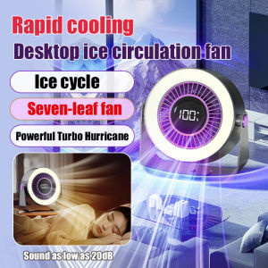 Desktop Circulating Fan for Summer Students and Adults  Silent Wall-Mountable  Portable Home Fan with Seven Blades for Family Coolness