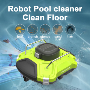 UFO003Cordless robotic pool cleaner，Cordless Robot Pools Vacuum Automatic Pool Vacuum for Above Ground Pool Self-Parking Robotic Pool Cleaner with Filter Basket