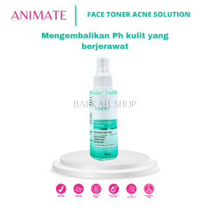 ANIMATE Toner Acne Solution ORIGINAL BPOM HALAL - Untuk Kulit Berjerawat 100ml