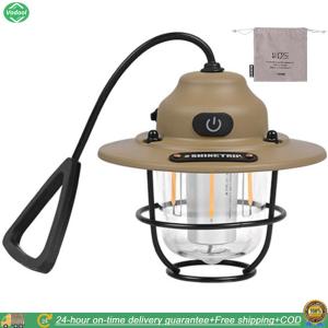 [New] Camping Light 2700K/6500K LED Chandelier Light Stepless Dimming Mini Metal Chandelier Type C Charging for Fishing Hiking