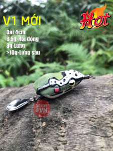 Fvn Nhái hơi Frogtoon V1 mới dài 4cm lưỡi Bkk chống gỉ tốt