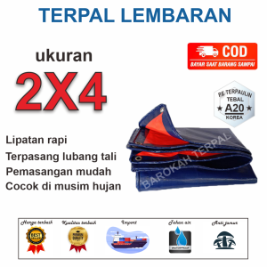 terpal plastik 2X4 / 4X2 / 400X200 cocok untuk jemur padi