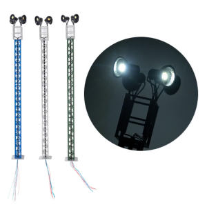 1/87 mô hình đường sắt Đèn Bàn chơi cát kiến trúc xây dựng đường sắt bố trí cảnh báo lưới mast đèn Đèn lóa sáng