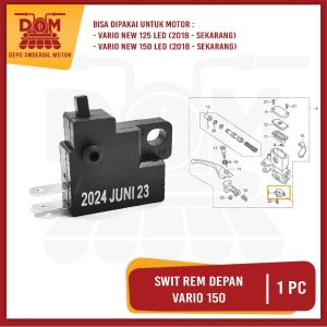 Swit Rem Depan Vario 150 (PSP) Switch Suit Suwit Rim Brake Break Kanan Lampu Stop Bagian Depan Honda