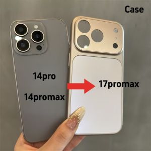 Customized Phone Case For iPhone 14pro turned to 17Pro Hard Case for 14 pro max  Modified to 17 pro max  14promax to 17promax  Protect Back Cover