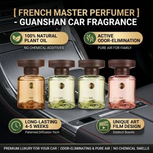 French Master Perfumer Mountain View Car Fragrance Car Perfume Air Freshener Multifunction Aroma Diffuser Fresh Scent Car Ornament Auto Interior Accessory