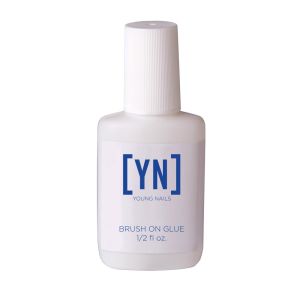 Young Nails Brush On Quick Dry Nail Glue - Strong Adhesive for Press Ons Artificial Nail Tips Nail Bond for Fast Application Easy Fake Nails