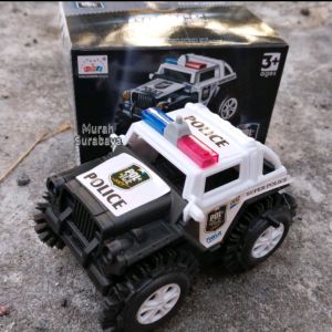 Mainan Anak Terbaru Tumbling Car Police Tiping Car M11-B | Mainan Edukasi Anak Tumbling Jungkir Balik Menggunakan Baterai Karakter Police | Mainan Anak Murah Meriah Mainan Mobil Gila Jungkir Balik