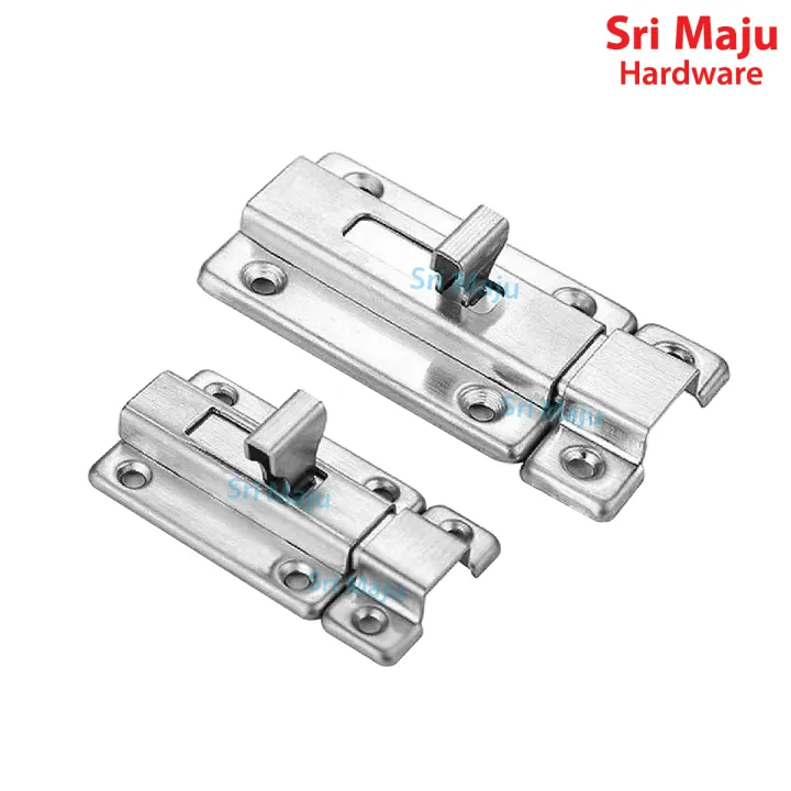 Slug Locks MAJU LDL Square Bolt Slug Stainless Steel Security Safety Door Slide ...