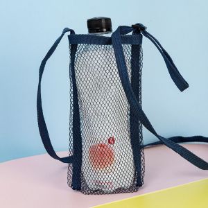 YUNAFIN Có dây đeo có thể thu vào Túi đựng cốc nước Đựng ô Lưới Túi có thể nhìn thấy Hữu ích Phụ kiện cốc Túi đựng cốc Thể thao