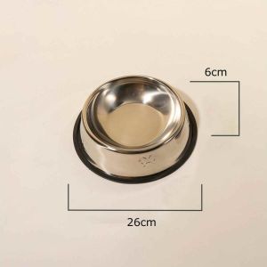 Bát chén ăn inox chống lật cho thú cưng - bát ăn không gỉ cho chó mèo - BEAU4