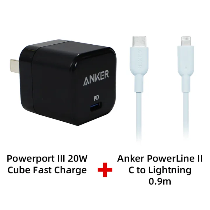 Anker PowerPort III 20W Cuba PD USB C Fast Charger with Foldable