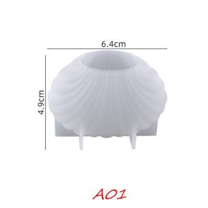 3D Scallop Shell Silicone Mold Mould For Resin Soap Candle Jesmonite Craft