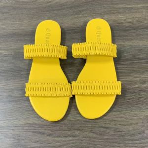 BR-9 NEW ARRIVAL CUTE DOUBLE STRAP SLIP ON FOR LADIES