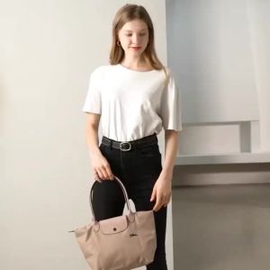 100% original longchamp  bag Tote Bags L1899 large bag L2605 medium package 70th Anniversary Edition Nylon bag Womens Bags long champ bags