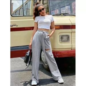 HoneyFashion ARYA Ripped Wide Leg Pants