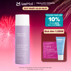 Tinh chất làm sáng và phục hồi da cơ thể Paula’s Choice 5% Niacinamide Body Serum 118ml 5810