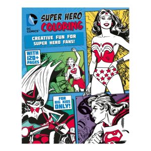 DC Comic Art Colouring Book (FOR ADULT) Red Cover| Stress Relief| Colour Your Favourite DC Superheroes