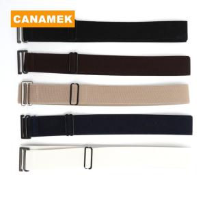 【CANAMEK】 Invisible Belt Buckle Plastic Elastic Belt Women Men Adjustable Belt Fashion