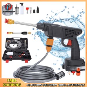 Winnereco Rechargeable 21V Cordless Pressure Washer 26Bar for Car and Garden Cleaning with Foam Spray