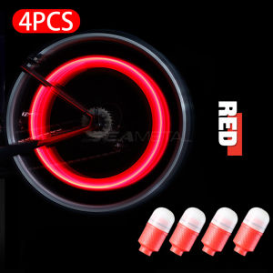 Colorful Car Wheel Tire Valve Caps LED Light Sensing Vibration Tire Valve Light Motorcycles Bicycles Car Lantern Spokes Hub Tyre Lamp Decoration Wheel