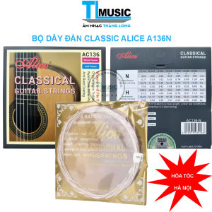 Bộ dây đàn guitar Alice Classic (dây nilon)AC136N (Bộ 7 dây gồm 2 dây 3G)