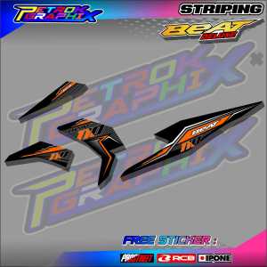 STRIPING VARIASI HONDA BEAT DELUXE / STIKER LIST VARIASI BEAT DELUXE