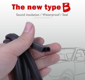 16 Meter B Type Car Door Sealing Strip Adhesive Car Universal Sound Insulation Rubber Seal Strip