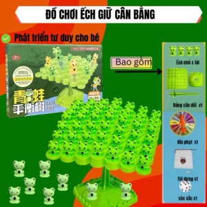 Đồ Chơi Xếp Hình Cây Cân Bằng Hình Con Ếch Dễ Thương Cho Trẻ Em Đồ chơi Toán học Montessori