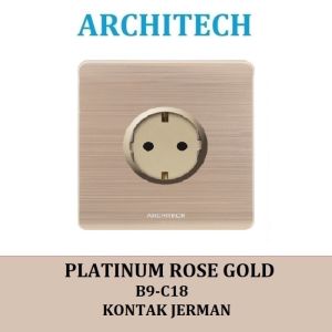 ARCHITECH PLATINUM B9-C18 Stop Kontak - Colokan Listrik Gold