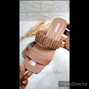 SANDAL CEWEK BAN 2 KERUT / SANDAL TEPLEK WANITA / SENDAL FLAT KEKINIAN 2023