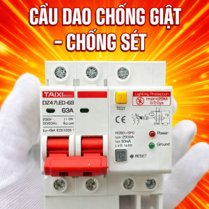 CB Chống Giật 63A Chống Sét Lan Truyền – Bảo Vệ Toàn Bộ Nhà An Toàn Tuyệt Đối