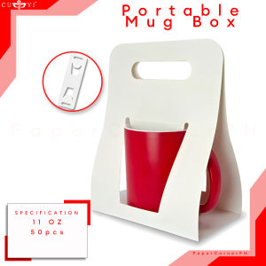 PaperCornerPh - CUYI Portable Mug Box High Quality Box for Mugs (50pcs)