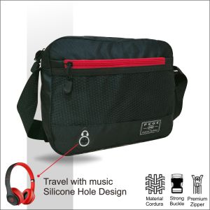 Tas Selempang PEGE Enver Slingbag Pria Model Kasual Warna Hitam - PG 8949