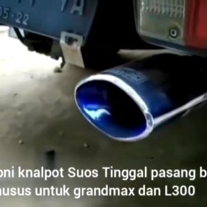 Knalpot suos oval sistem baut / pnp mobil bensin dan solar L 300 gran max luxio apv carry kijang futura zebra dll