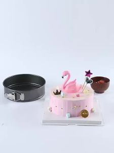 Walfos Non-Stick Removable Bottom Cake Pan Mold Round Dish Bakeware Baking Tool Carbon Steel