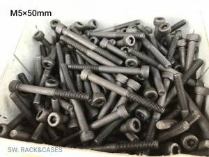 สกรูน็อตหัวจมดำเบอร์ 8 M5x50mm (ราคาต่อแพ็คจำนวน 50 ตัว) ขนาด M5x50mm Grade :12.9 Black Oxide BSF สกรูน็อต น็อตหัวจมดำหกเหลี่ยม เกรดแข็ง 12.9 แข็งแรงได้มาตรฐาน #น็อตไทย มีหน้าร้านจัดส่งออกทุกวัน