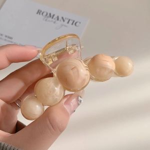 Kẹp tóc càng cua đính châu màu thạch sang trọng thời trang dành cho nữ K193