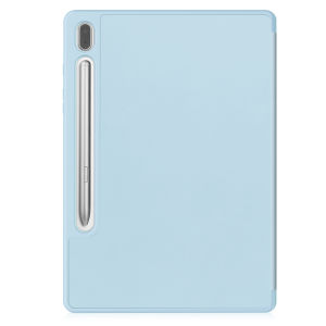 PsDs Samsung Galaxy Tab S10 Plus 12.4 2024 X820 X826 Unbreakable Pencil Holder TPU Smart Auto Sleep Wake-up Cover Case