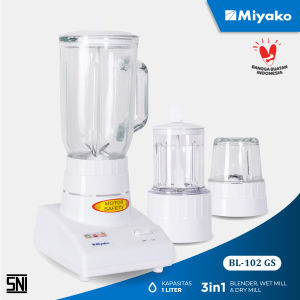 Miyako Blender Kaca 3 in 1 - BL102GS - GRATIS ONGKIR Jabodetabek